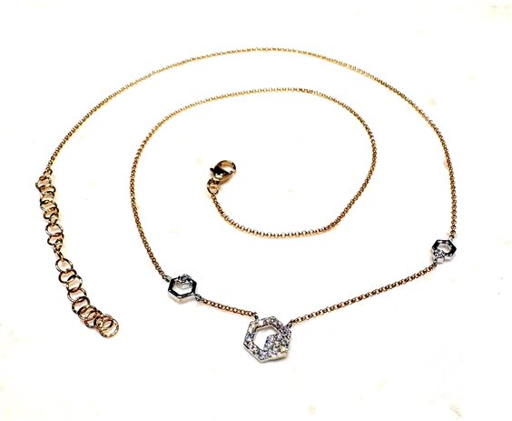 Collier Giorgio Visconti Femme in Or jaune Diamante 0.15 Ct 32690628 - 32690628